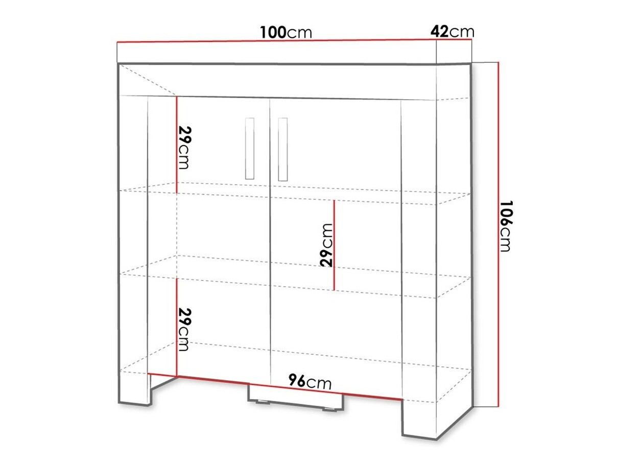 Шкаф Melfeli 107 (Сонома дъб)