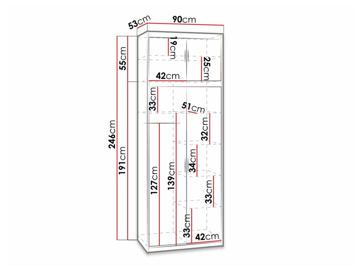 Гардероб Novduni 103 (Сонома дъб)
