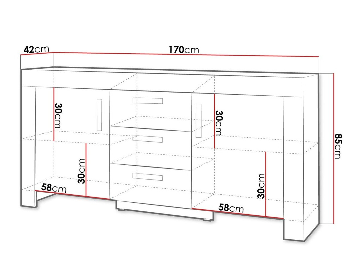 Скрин Melfeli 110 (Сонома дъб)