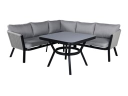 Градински комплект Dallas 1069 (Черен + Светло сив)
