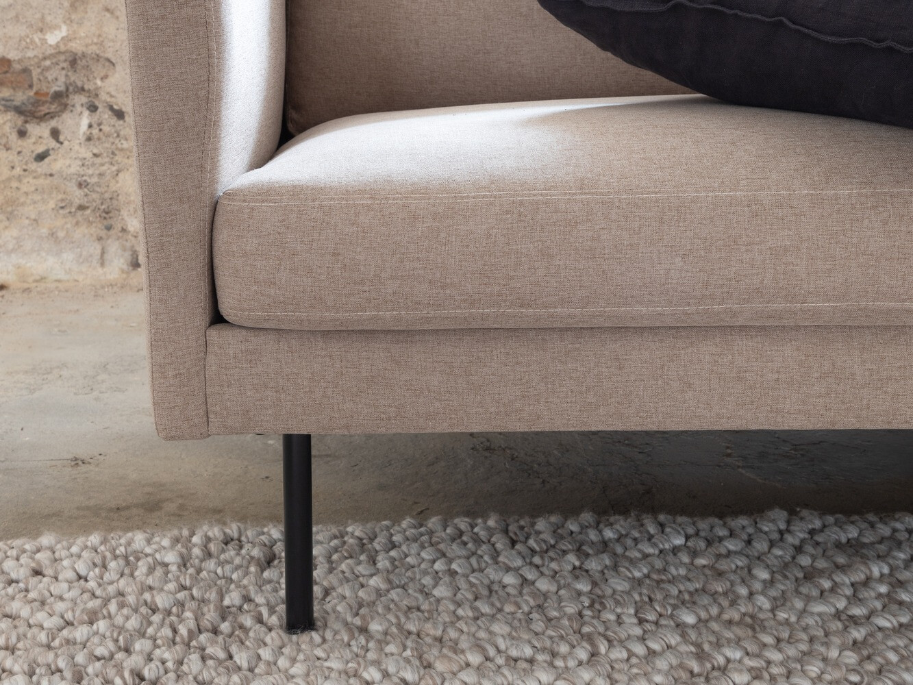 Диван Fercame 103 (Кафяв + Черен)