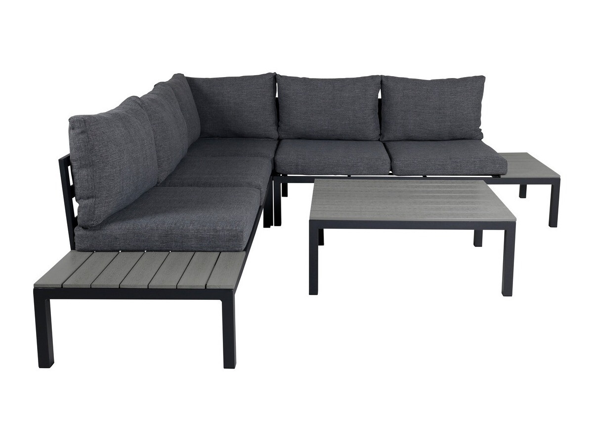 Градински комплект Dallas 2158 (Черен + Сив)