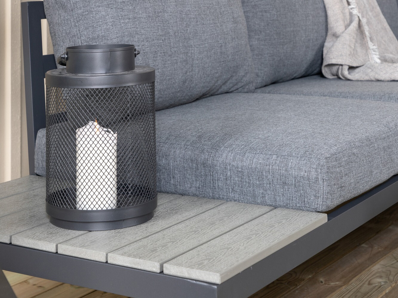 Градински комплект Dallas 2158 (Черен + Сив)