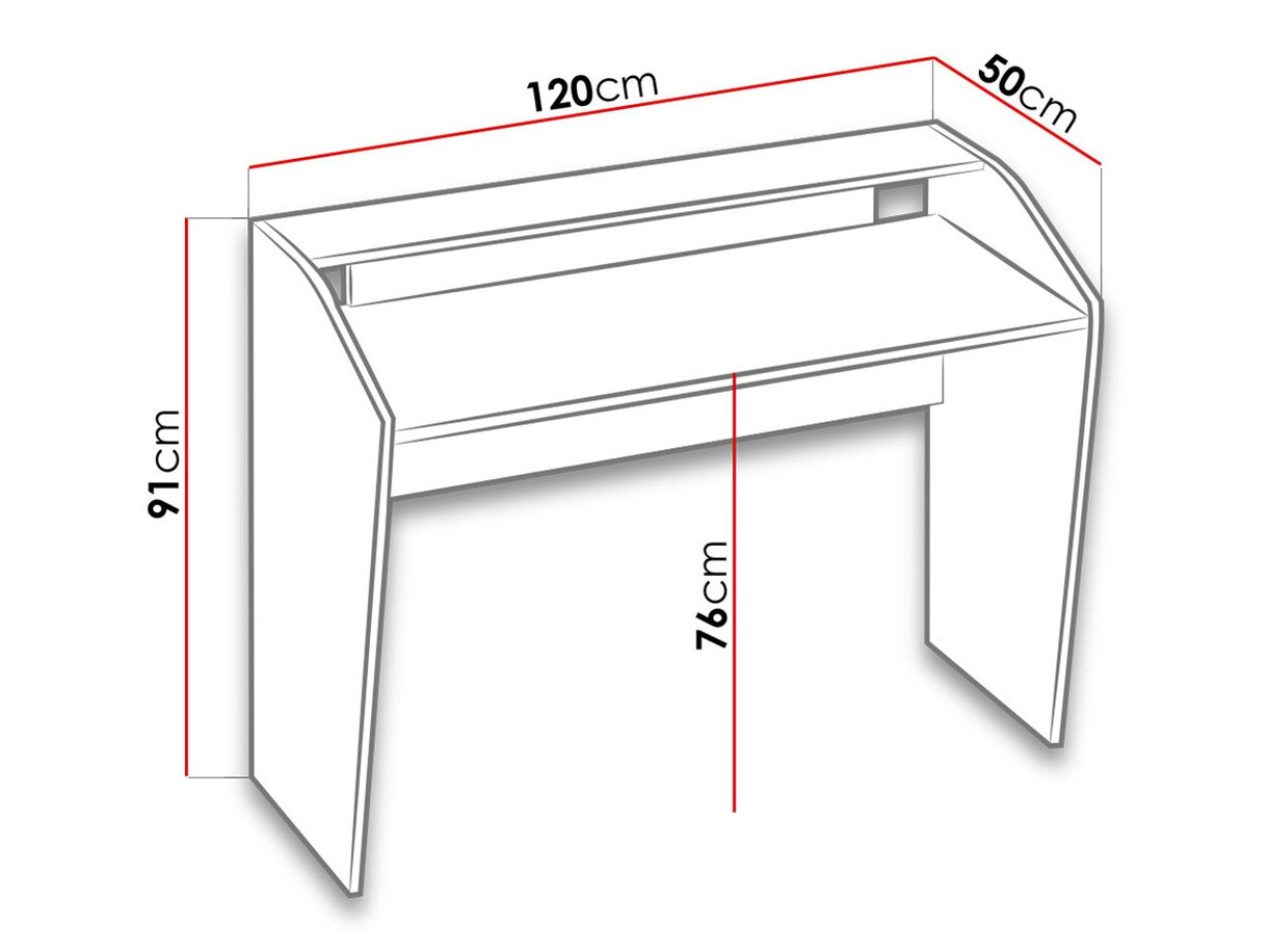 Офис бюро Lorlare 103 (Бял + Сив)