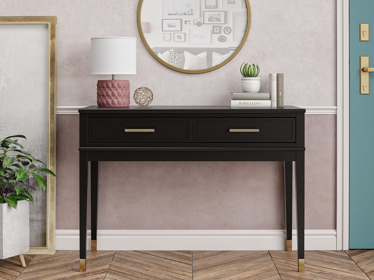 Конзолна маса CosmoLiving by Cosmopolitan Belromu 106 (Черен)