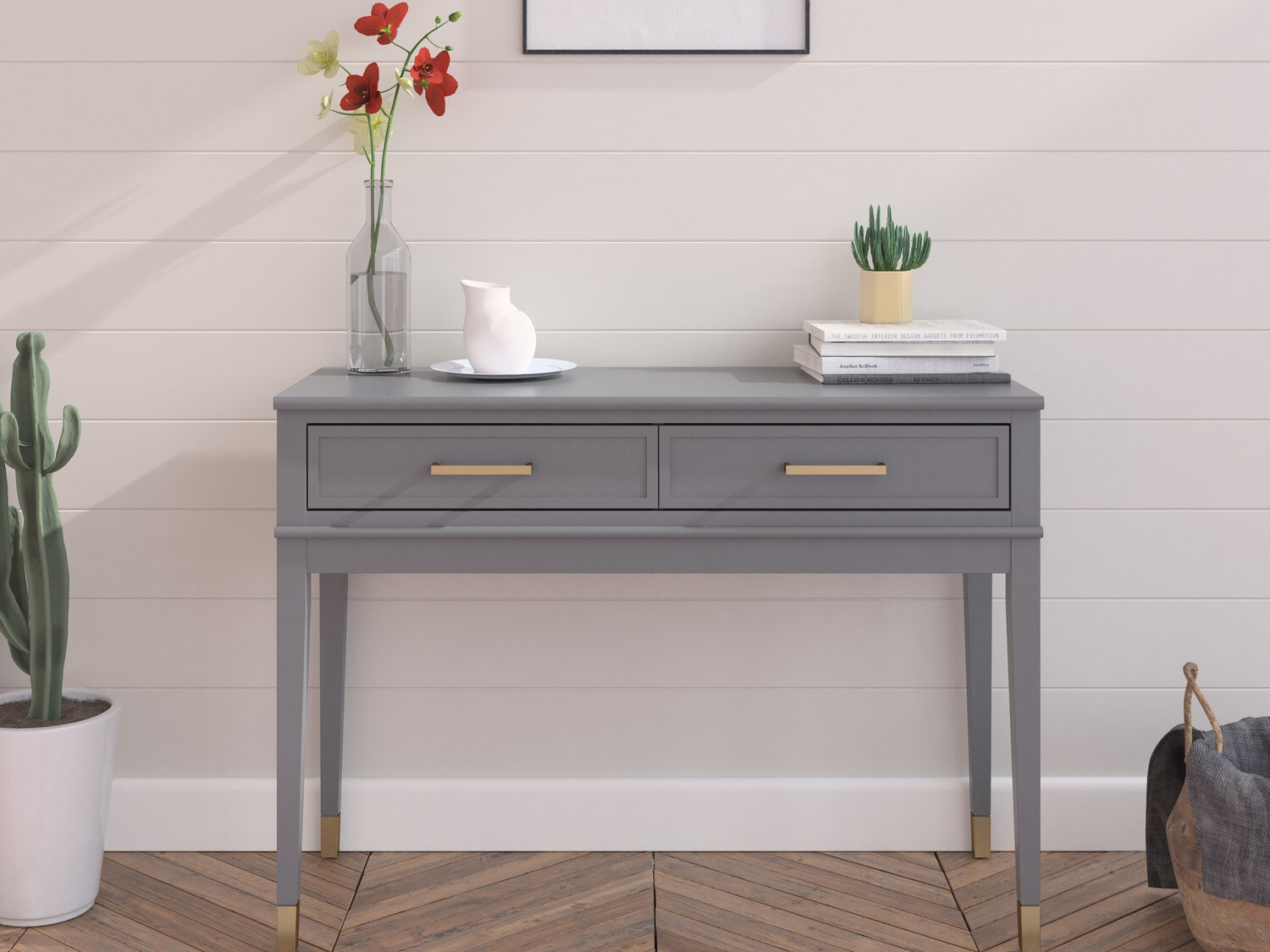 Конзолна маса CosmoLiving by Cosmopolitan Belromu 106 (Графит)