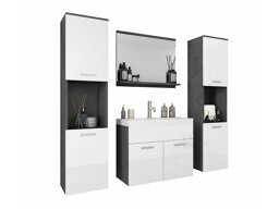 Комплект за баня Sarasota 123 (Matera сив + Бял гланц)