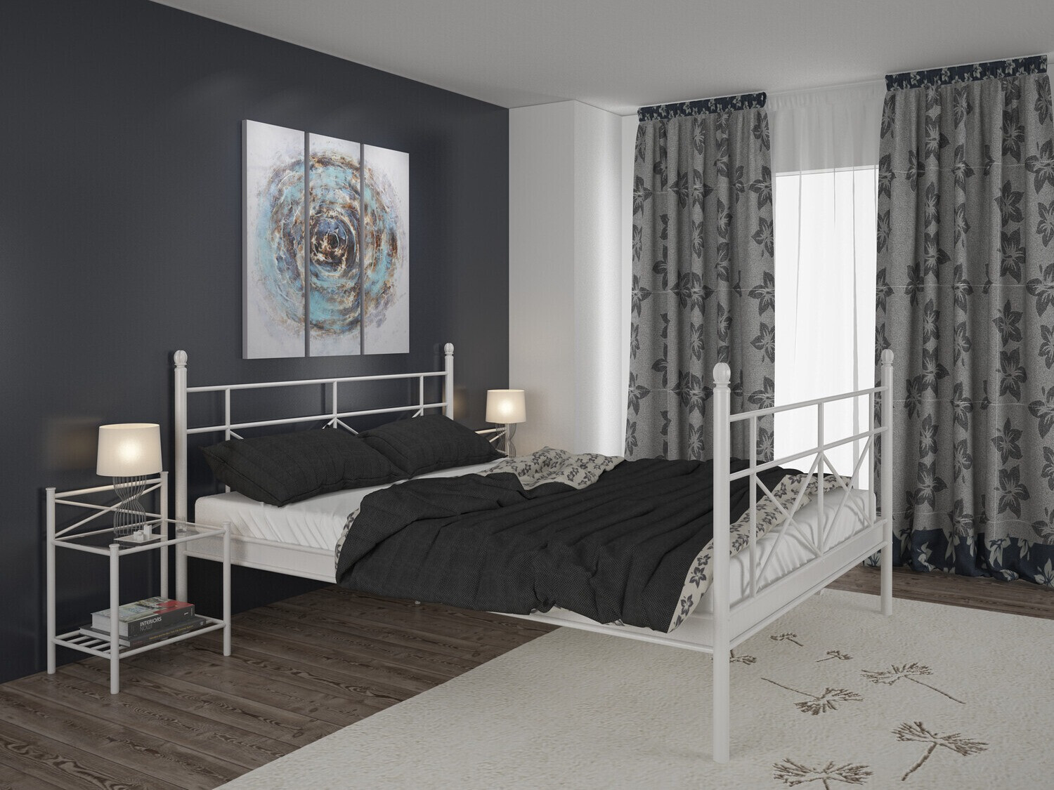 Легло Denton 153 (Бял)