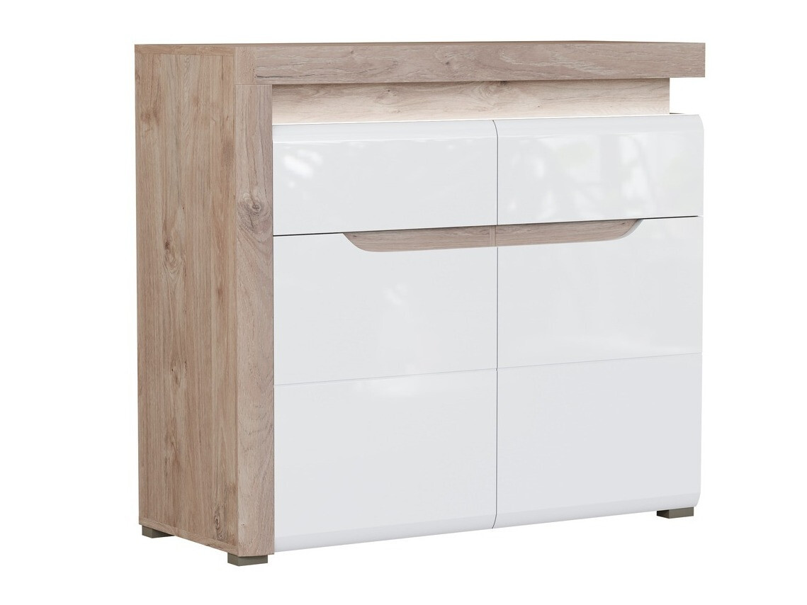 Скрин Revelmi 102 (Дъб + Бял гланц)