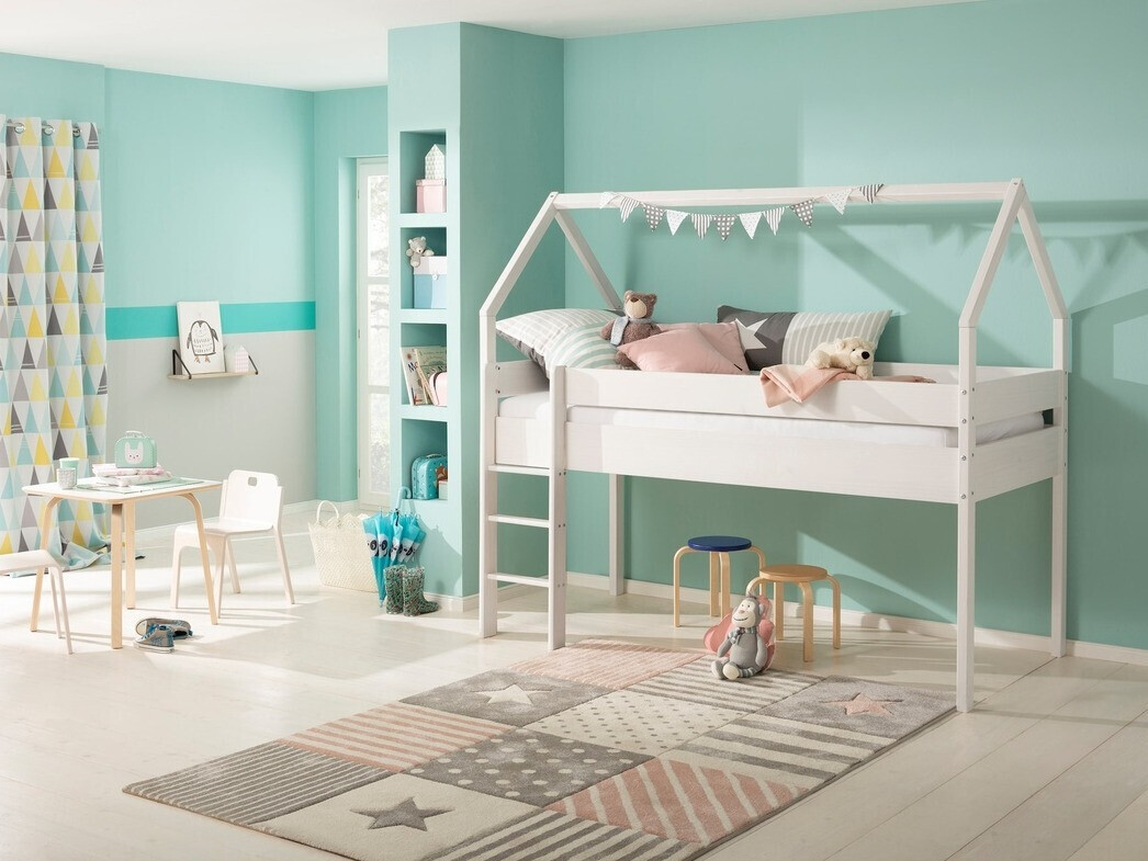 Високо легло Ruvfiva 106 (Бял)