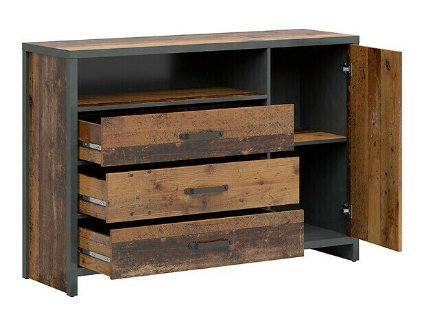 Комплект за домашен офис Belsera 115 (Кафяв + Matera сив)