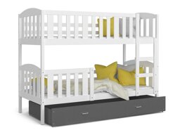 Двуетажно легло Aurora 104 (Бял)