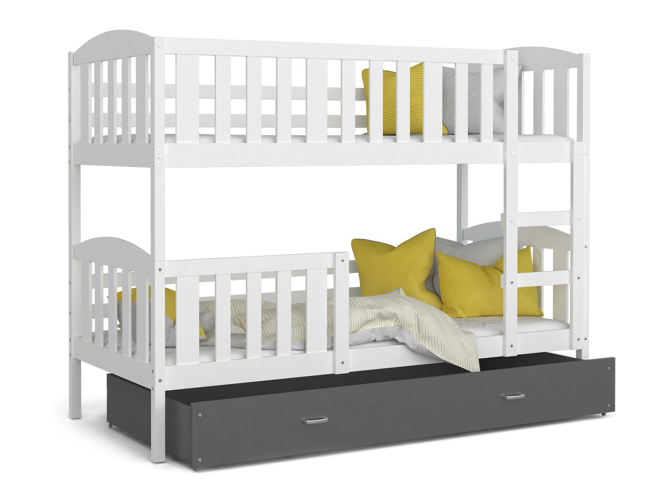 Двуетажно легло Aurora 104 (Бял)