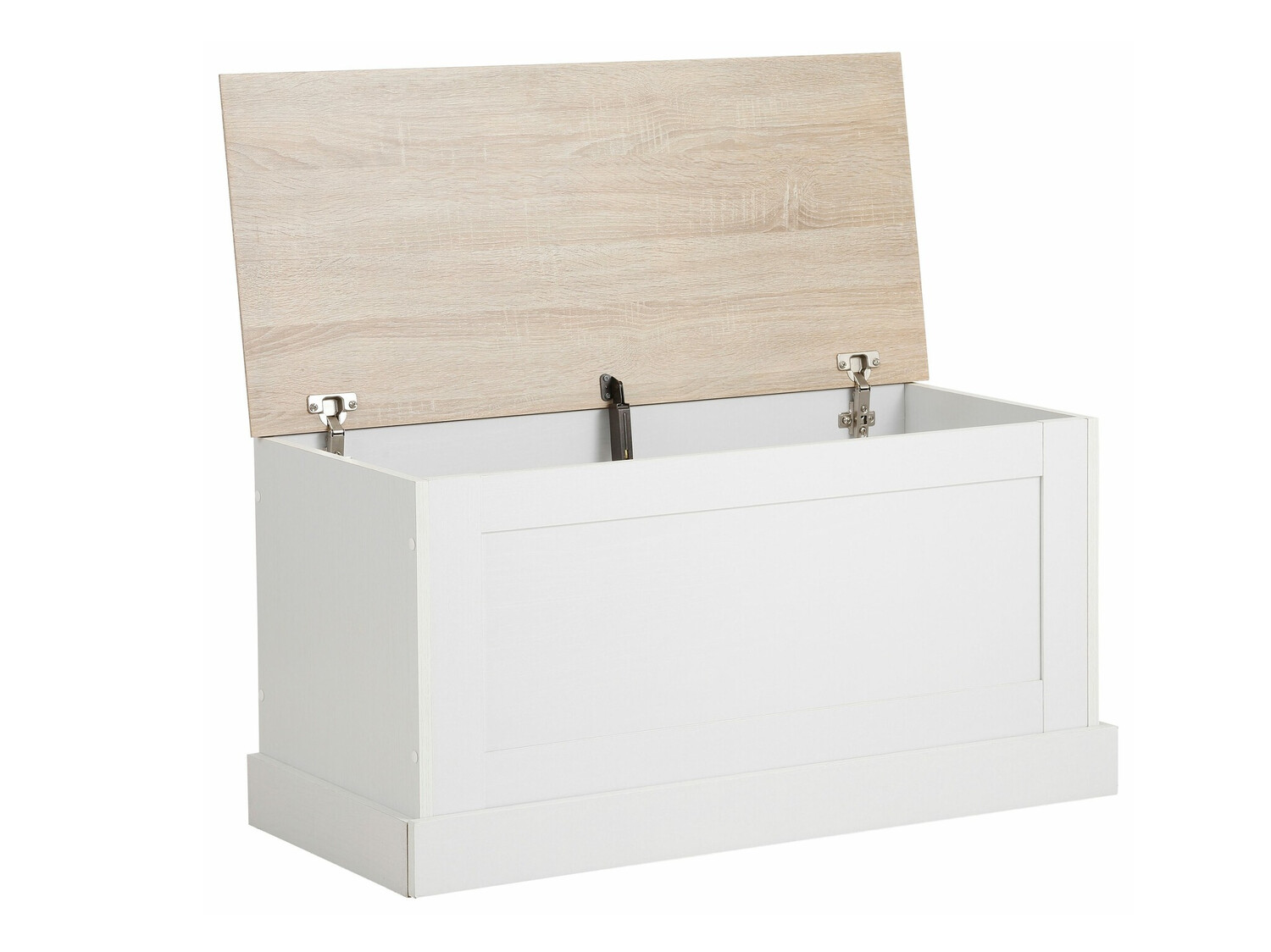 Кутия за съхранение Lirveri 104 (Бял + Светъл дъб)