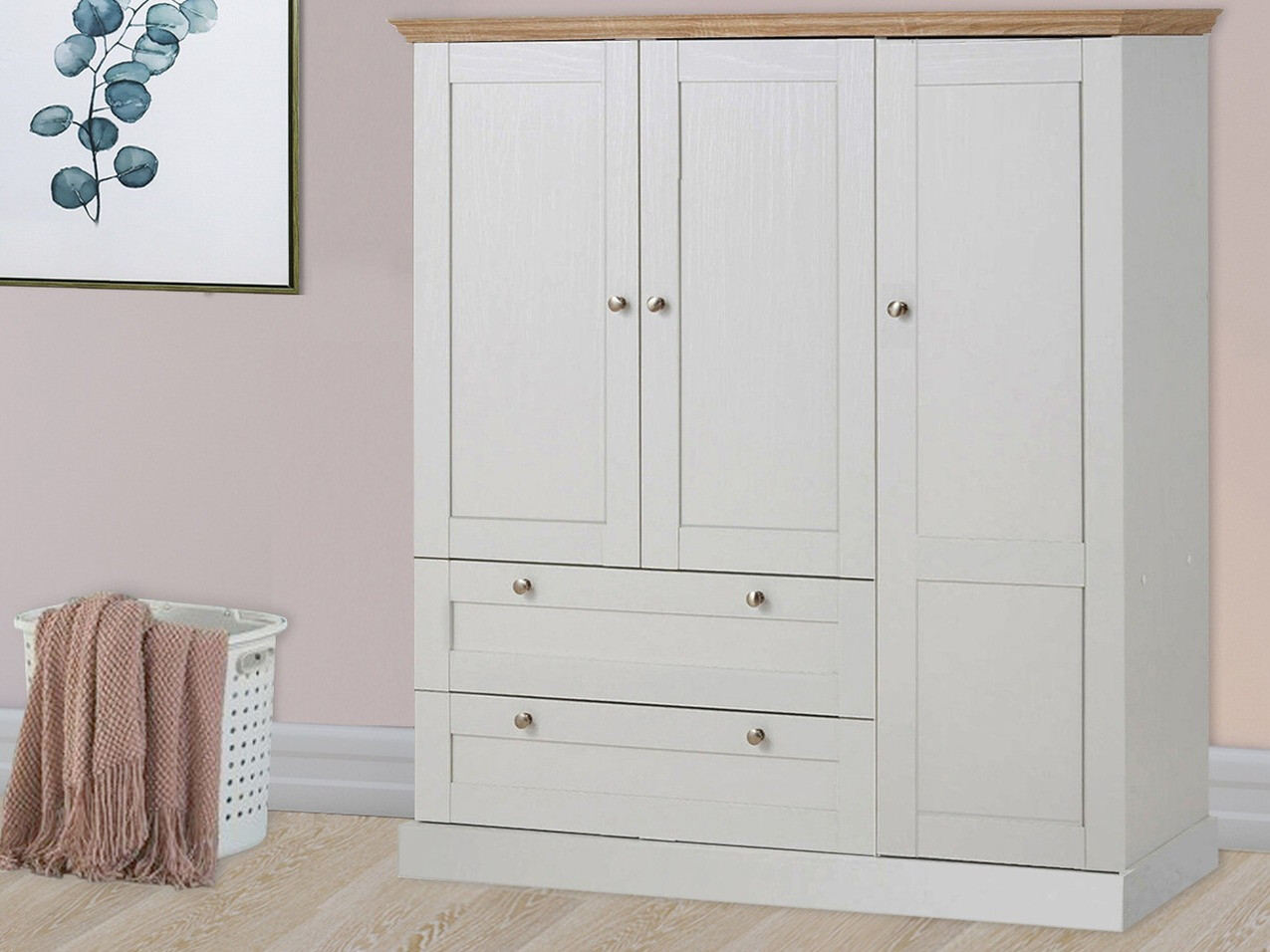 Скрин Lirveri 103 (Бял + Светъл дъб)