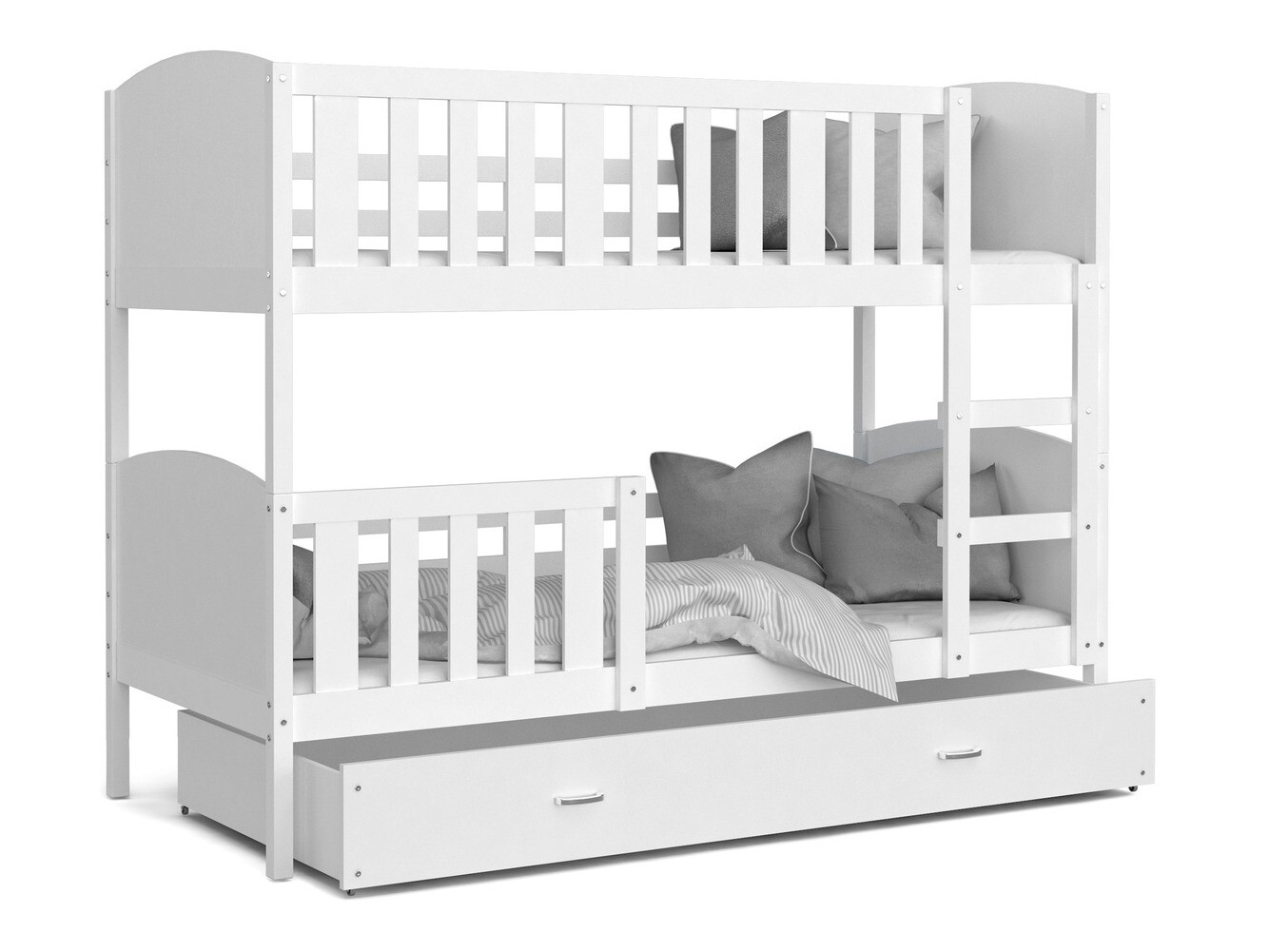 Двуетажно легло Aurora 113 (Бял)