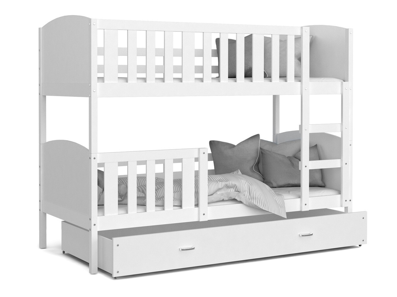 Двуетажно легло Aurora 113 (Бял)