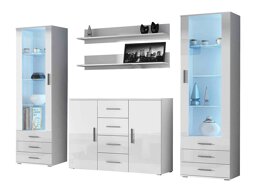 Комплект за хол Tornola 112 (Бял + Бял гланц)