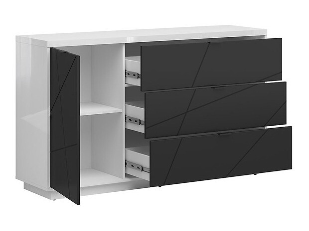 Скрин Fivale 100 (Бял гланц + Черен мат)