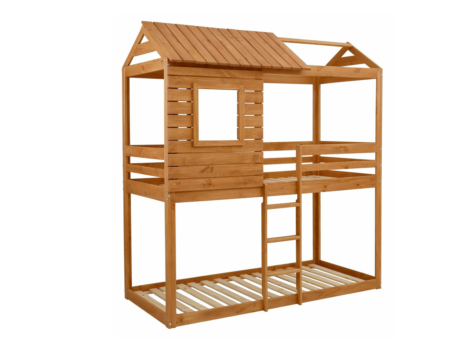 Двуетажно легло Denton 579 (Кафяв)