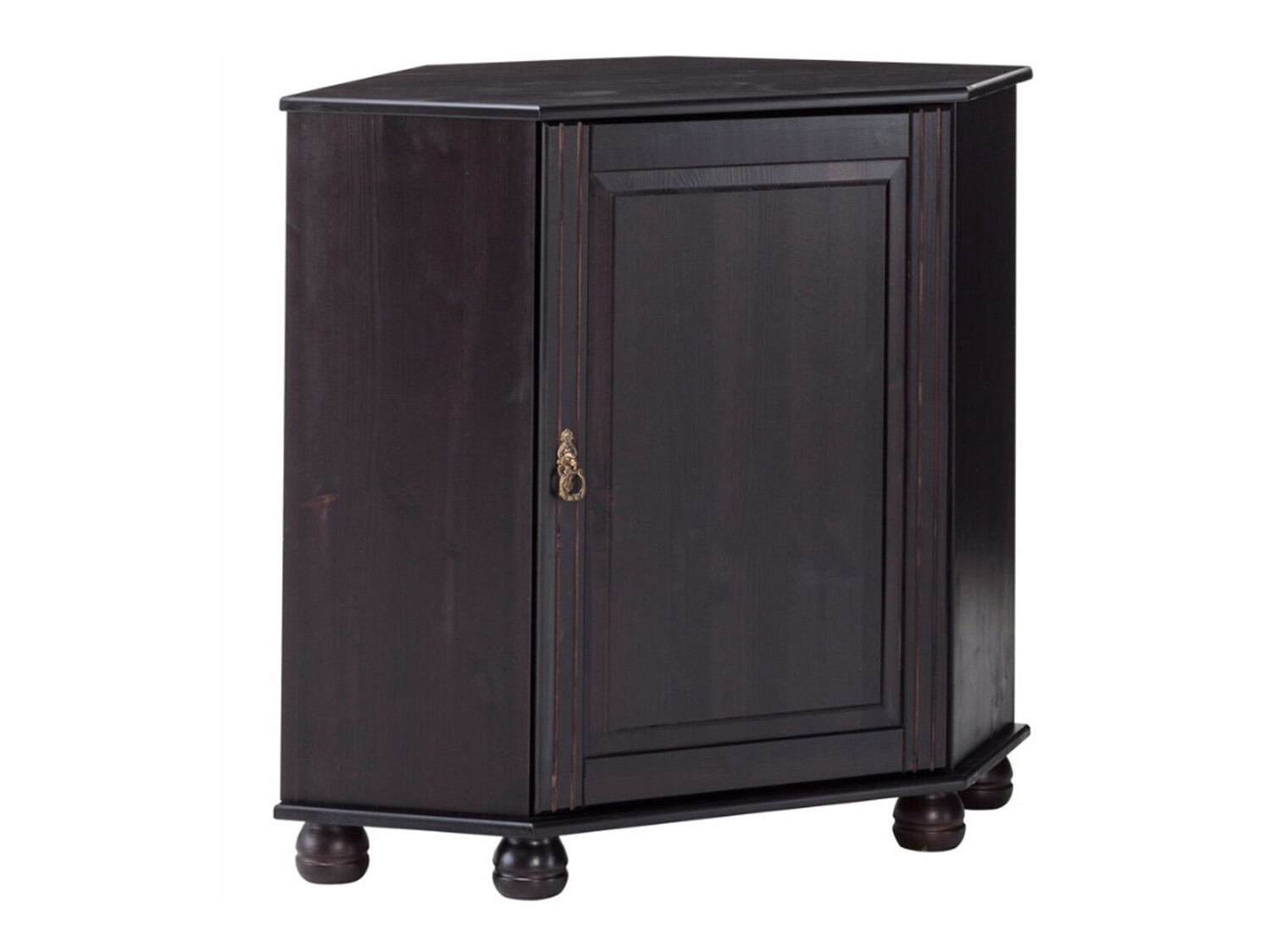 Ъглов шкаф Nolcore 105 (Тъмнокафяв)