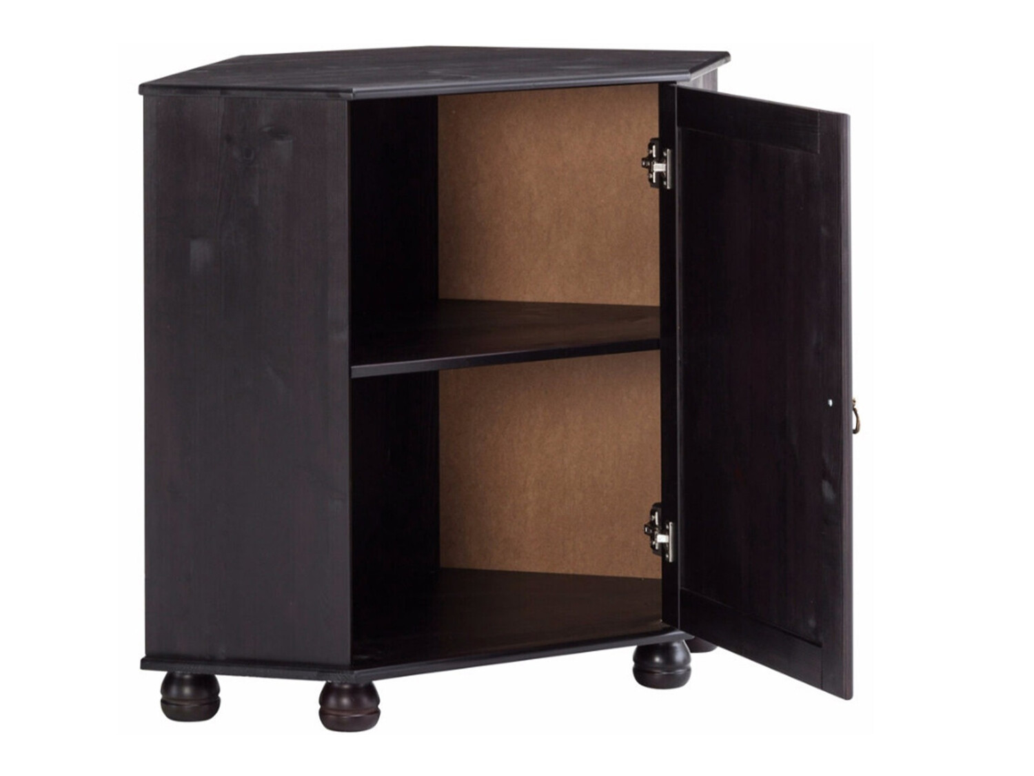 Ъглов шкаф Nolcore 105 (Тъмнокафяв)