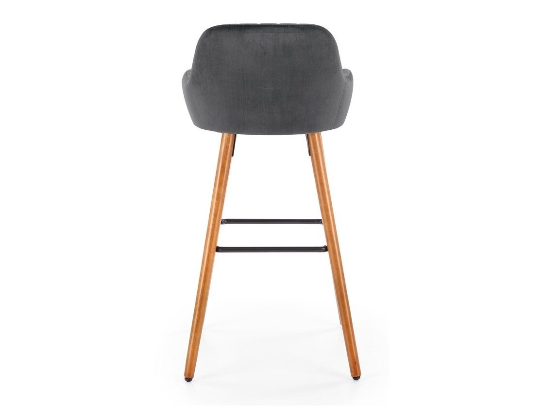 Бар стол Houston 844 (Сив + Кафяв)