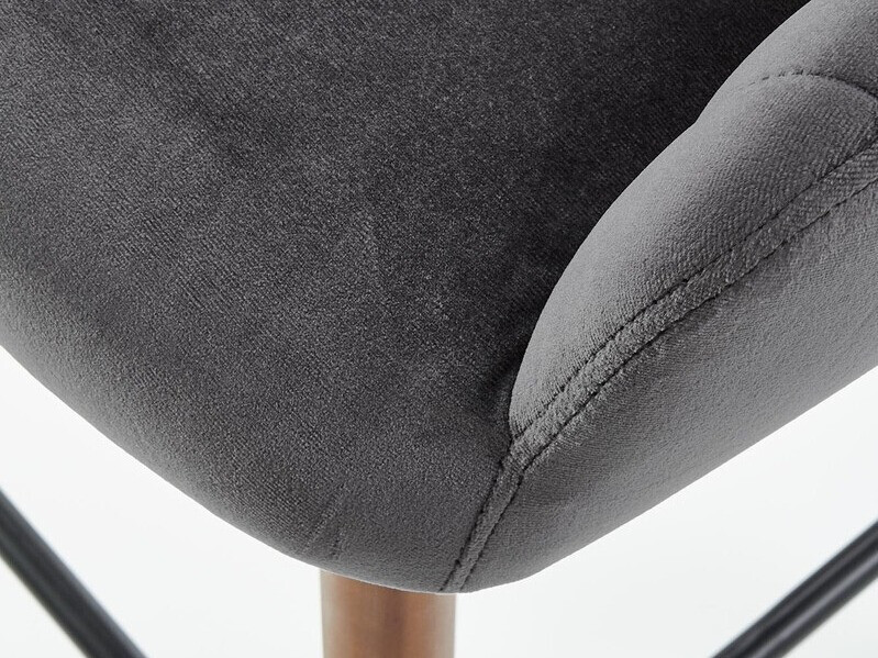 Бар стол Houston 844 (Сив + Кафяв)