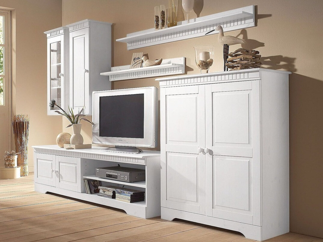 Стенна етажерка Elbelba 104 (Бял)