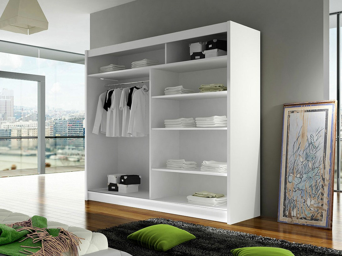 Гардероб Closico 154 (Черен + Artisan дъб)