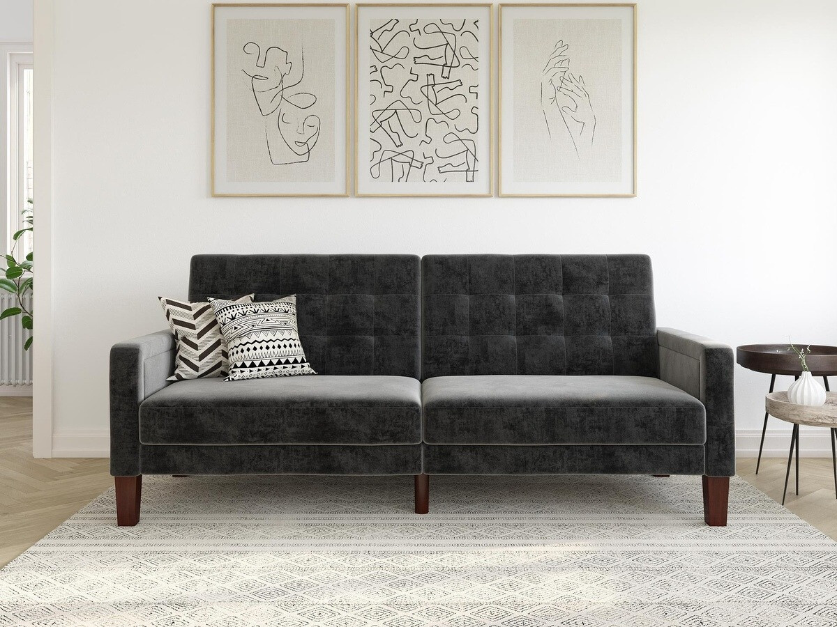 Разтегателен диван Tulsa 128 (Сив)