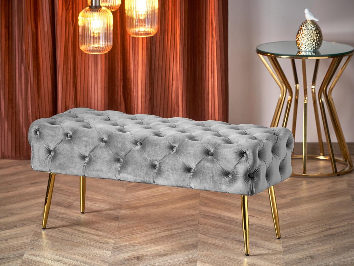 Тапицирана пейка Houston 1252 (Сив)