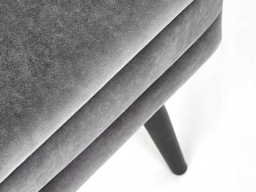 Тапицирана пейка Houston 1255 (Сив + Черен)