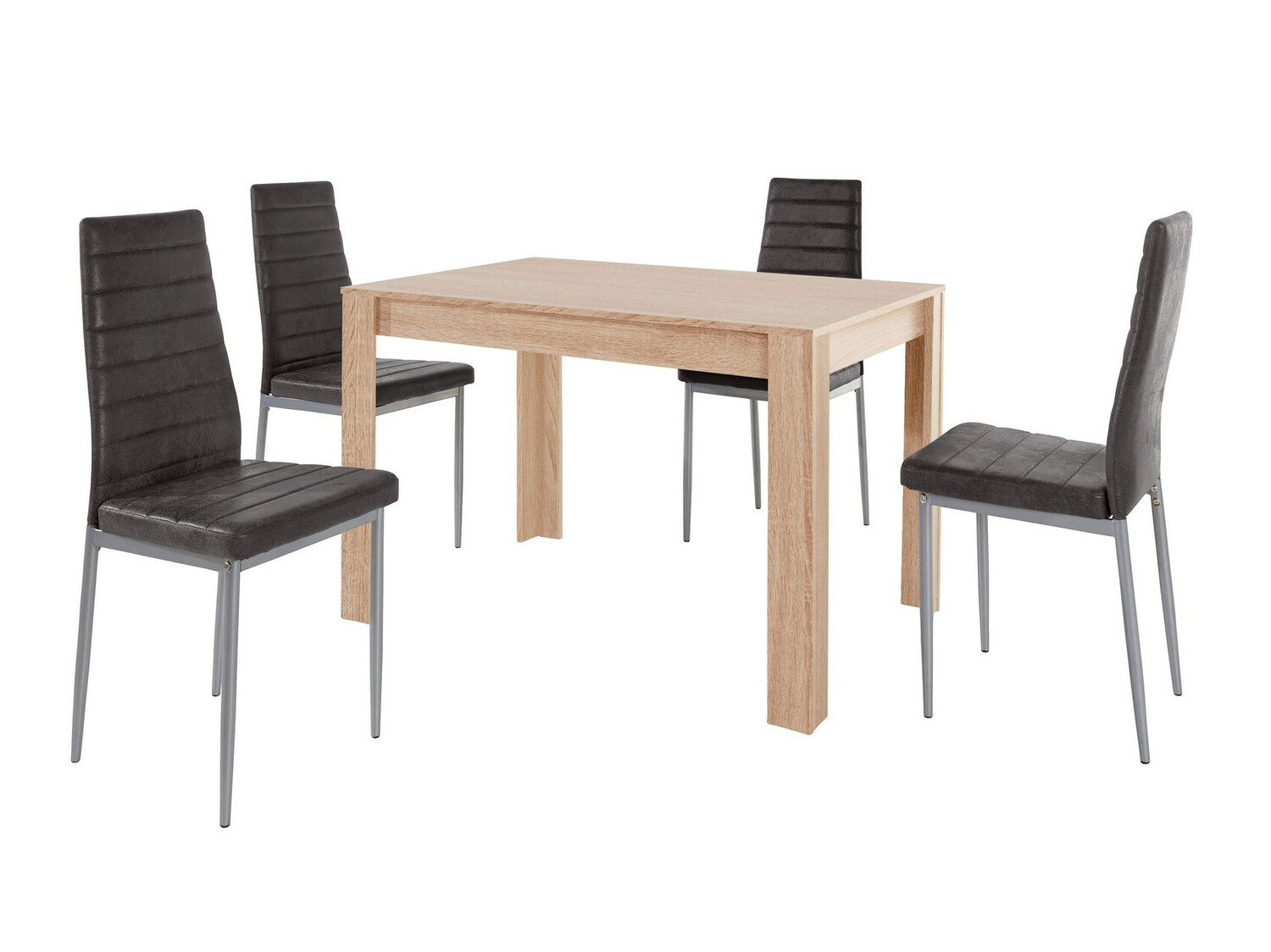 Маса и столове за трапезария Denton 446 (Антрацит)