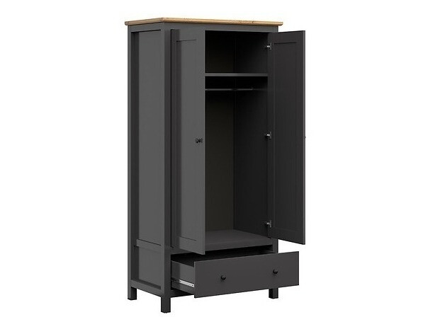 Комплект за спалня Sordoro 123 (Графит + Artisan дъб)