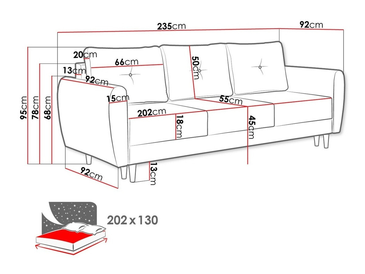 Разтегателен диван Muncie 102 (Lux 30)