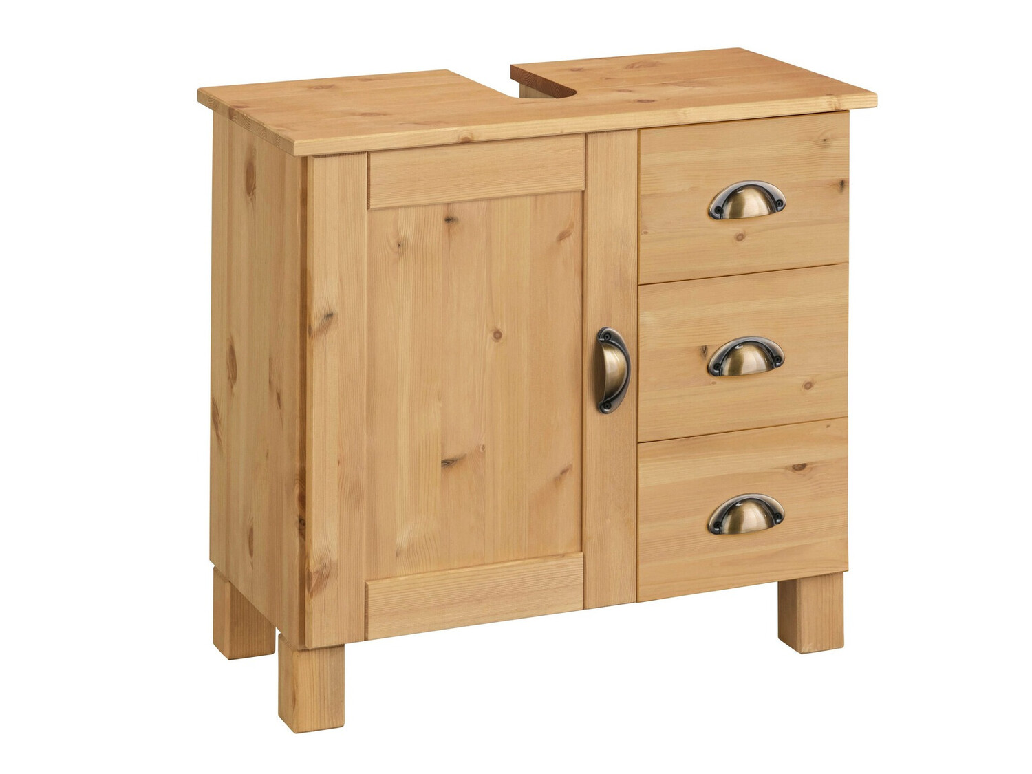 Стоящ шкаф за баня за мивка Serelbu 101 (Бор)