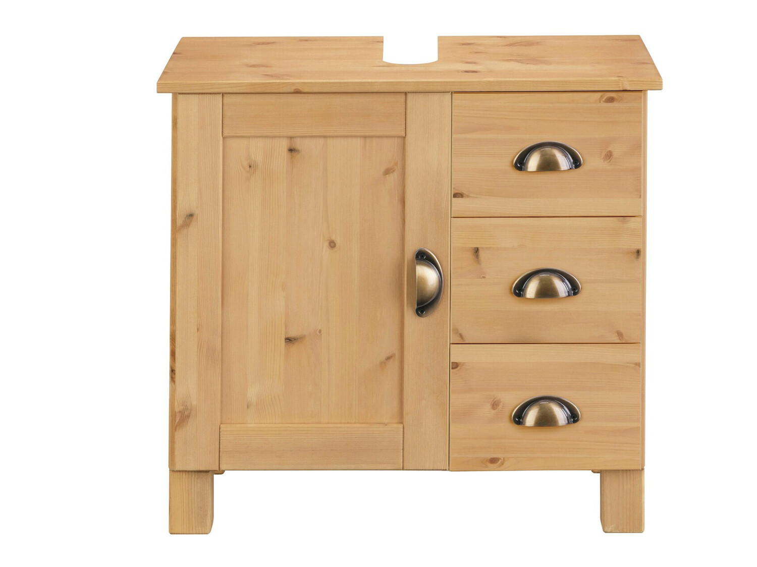 Стоящ шкаф за баня за мивка Serelbu 101 (Бор)