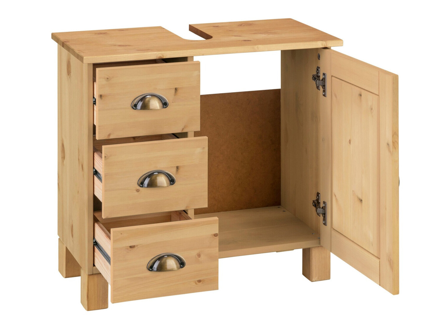 Стоящ шкаф за баня за мивка Serelbu 101 (Бор)