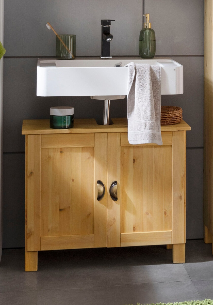 Стоящ шкаф за баня за мивка Serelbu 103 (Бор)