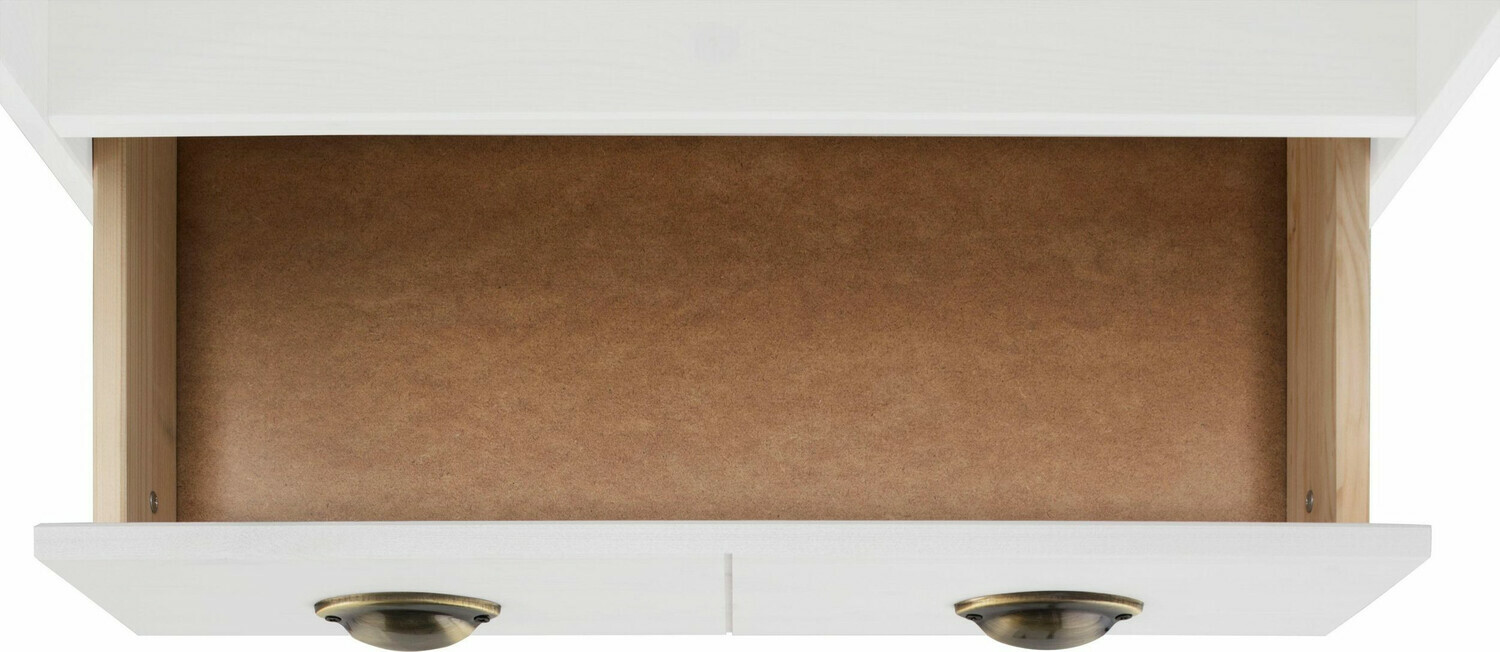 Стоящ шкаф за баня Serelbu 105 (Бял + Светлокафяво)