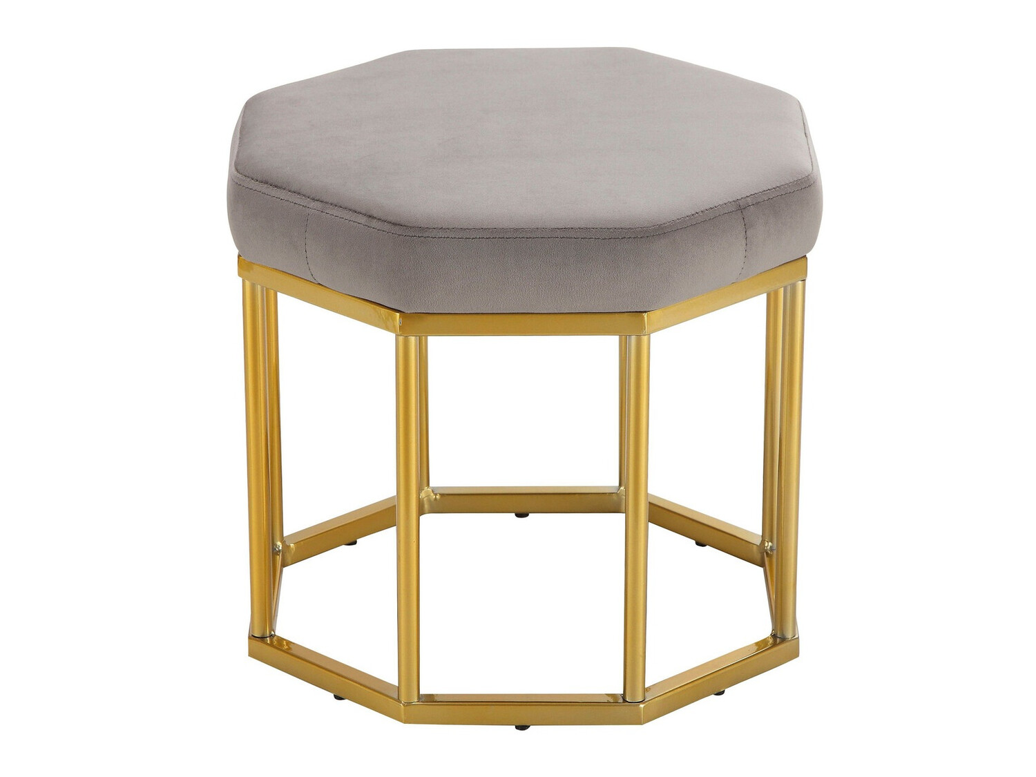 Табуретка Denton 462 (Сив + Златно)