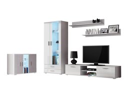 Комплект за хол Tornola 116 (Бял + Бял гланц)