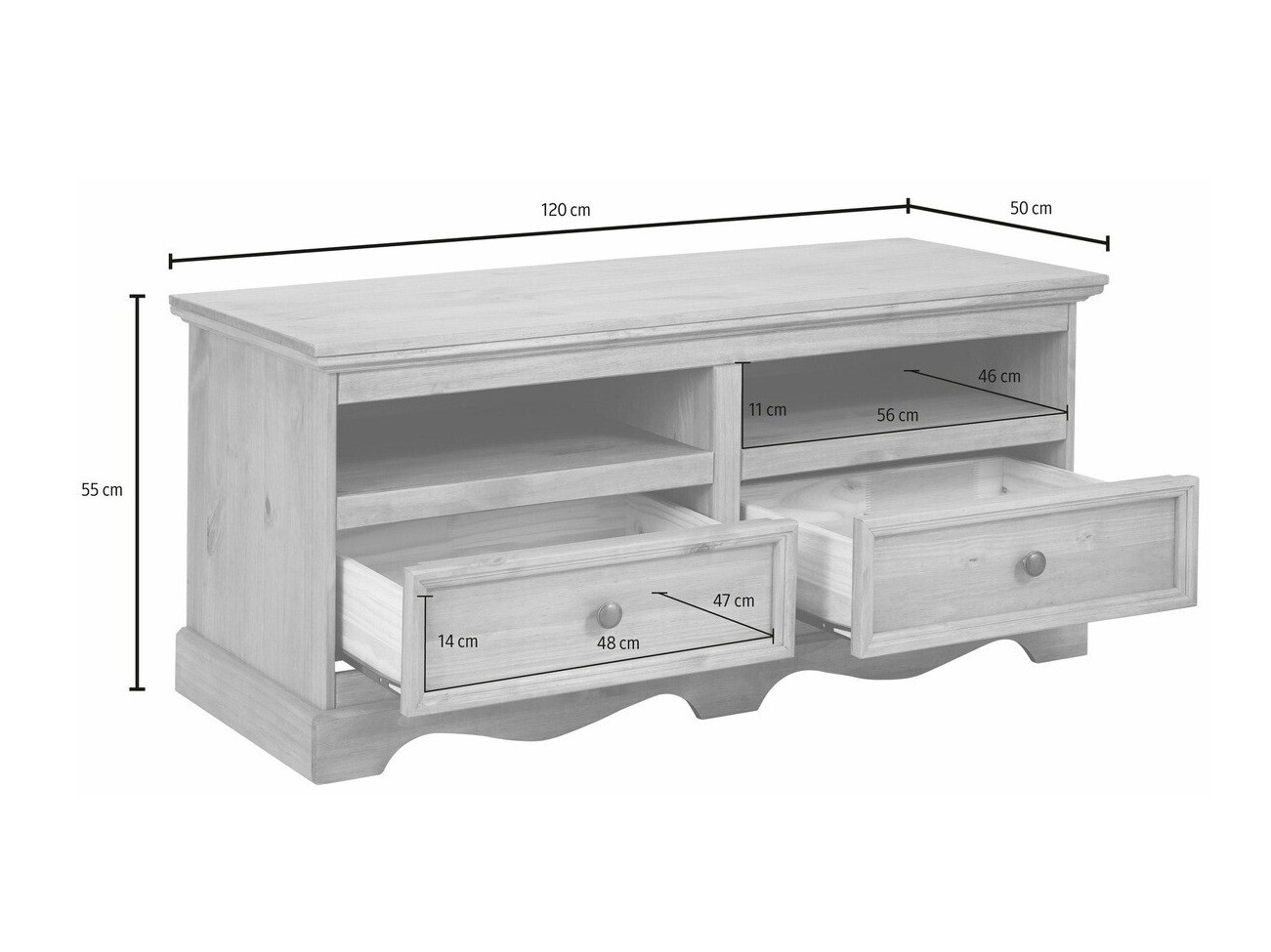 ТВ шкаф Fentivo 102 (Бял)