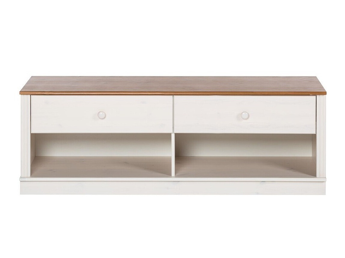 ТВ шкаф Saltoro 101 (Бял + Меден дъб)