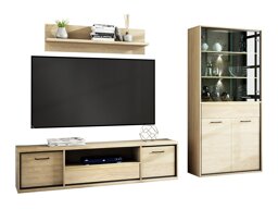 Комплект за хол Etrmoni 119 (Ярък дърво + Дъб)