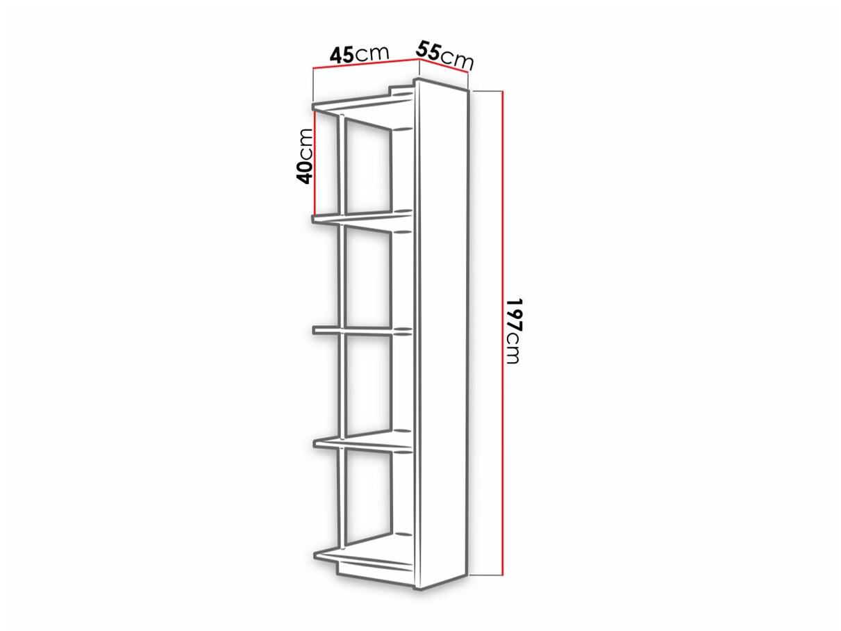 Ъглова етажерка Salmere 106