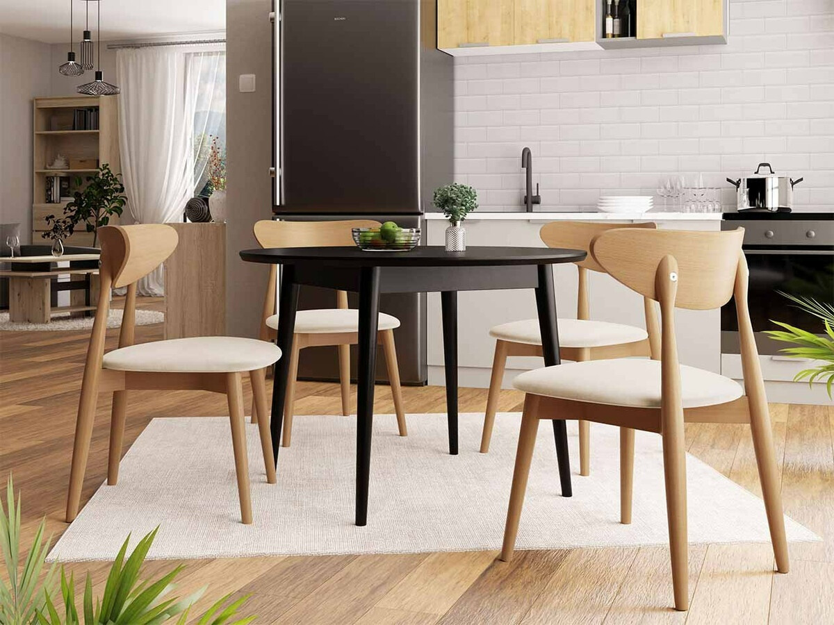 Стол Racine 110 (Кафяв + Magic Velvet 2250)