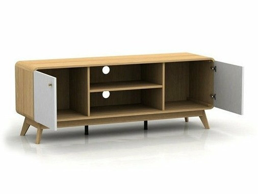 Комплект за хол Elbtena 113 (Дъб + Бял)