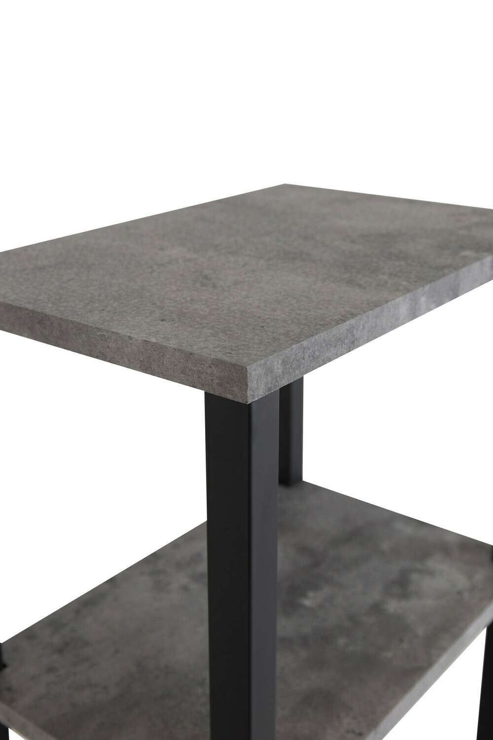 Помощна масичка Dallas 260 (Бетон + Черен)